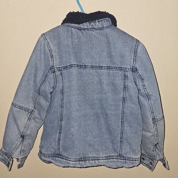 Urban Republic Blue and Black Denim Jacket with Sherpa Collar - Picture 2 of 10